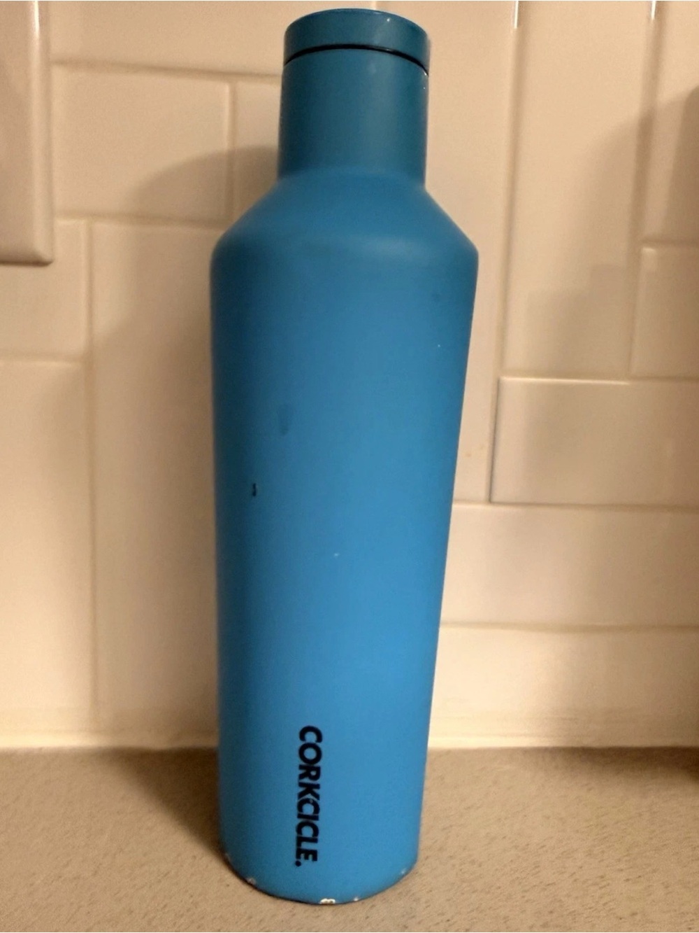 Corkcicle Teal-Blue Stainless Water Bottle